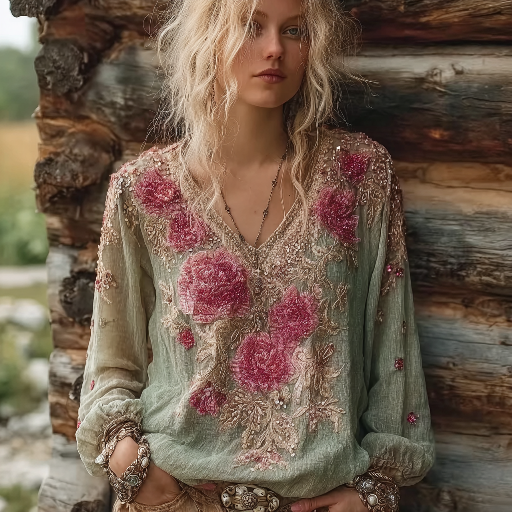 Timeless Vintage Style Top
