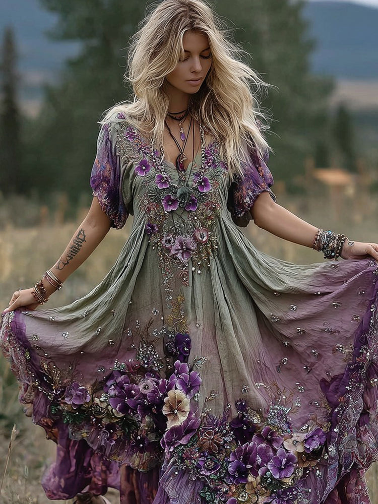 A Vintage Style Dress with Delicate Timeless Details