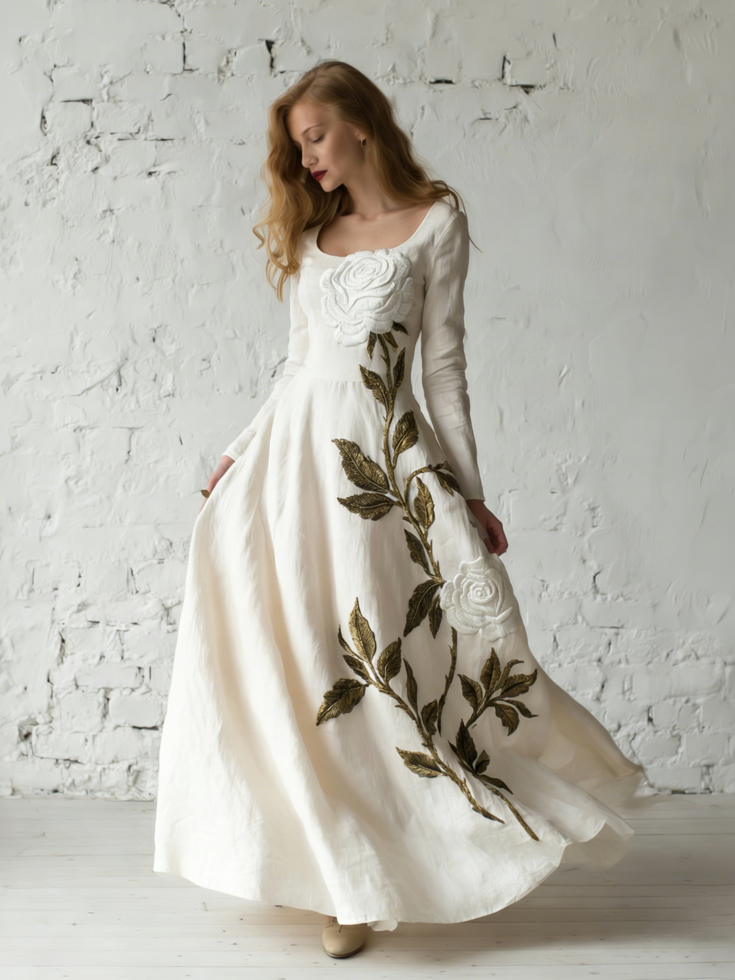A Vintage Style Dress with Delicate Timeless Details