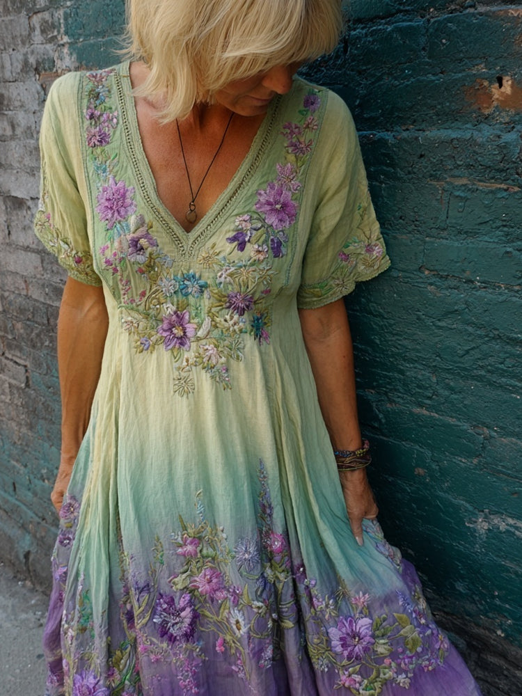 A Vintage Style Dress with Delicate Timeless Details