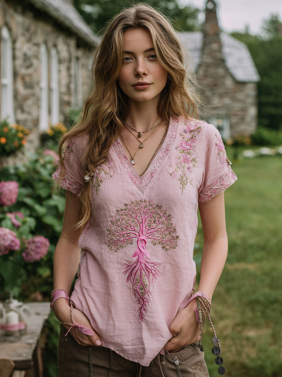 A Vintage Style T-Shirt with Delicate Timeless Details