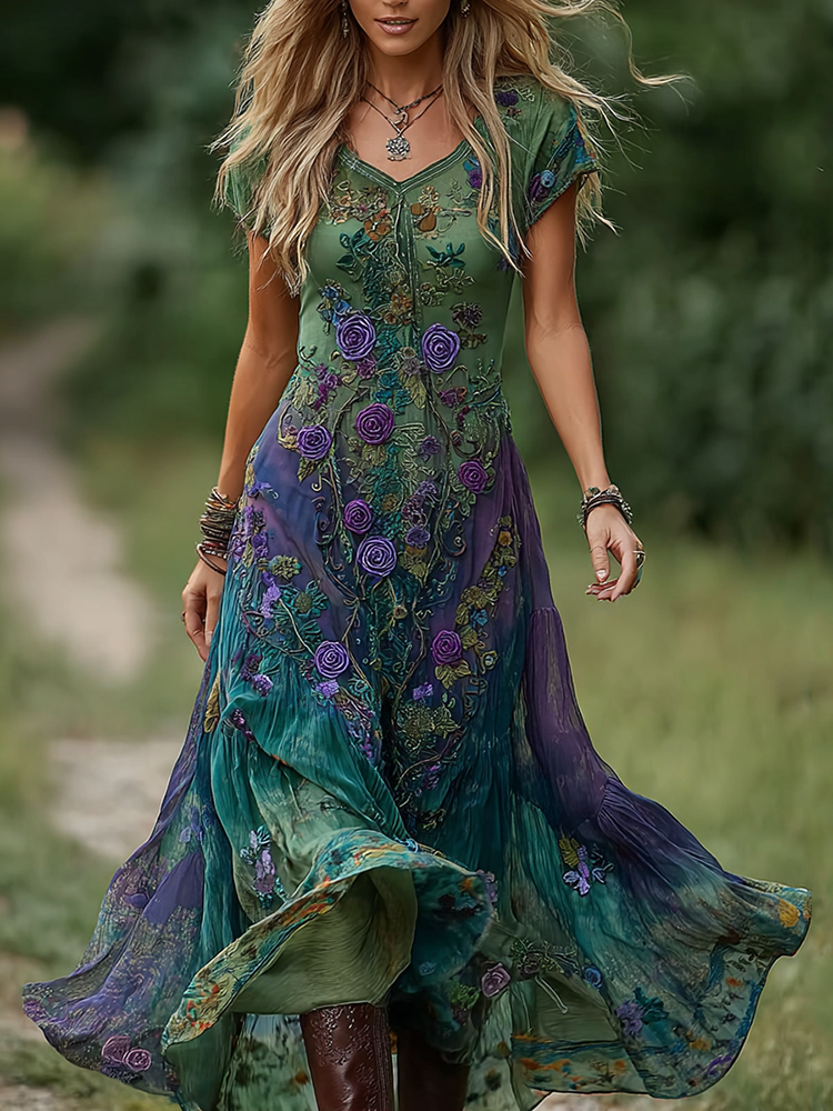 A Vintage Style Dress with Delicate Timeless Details