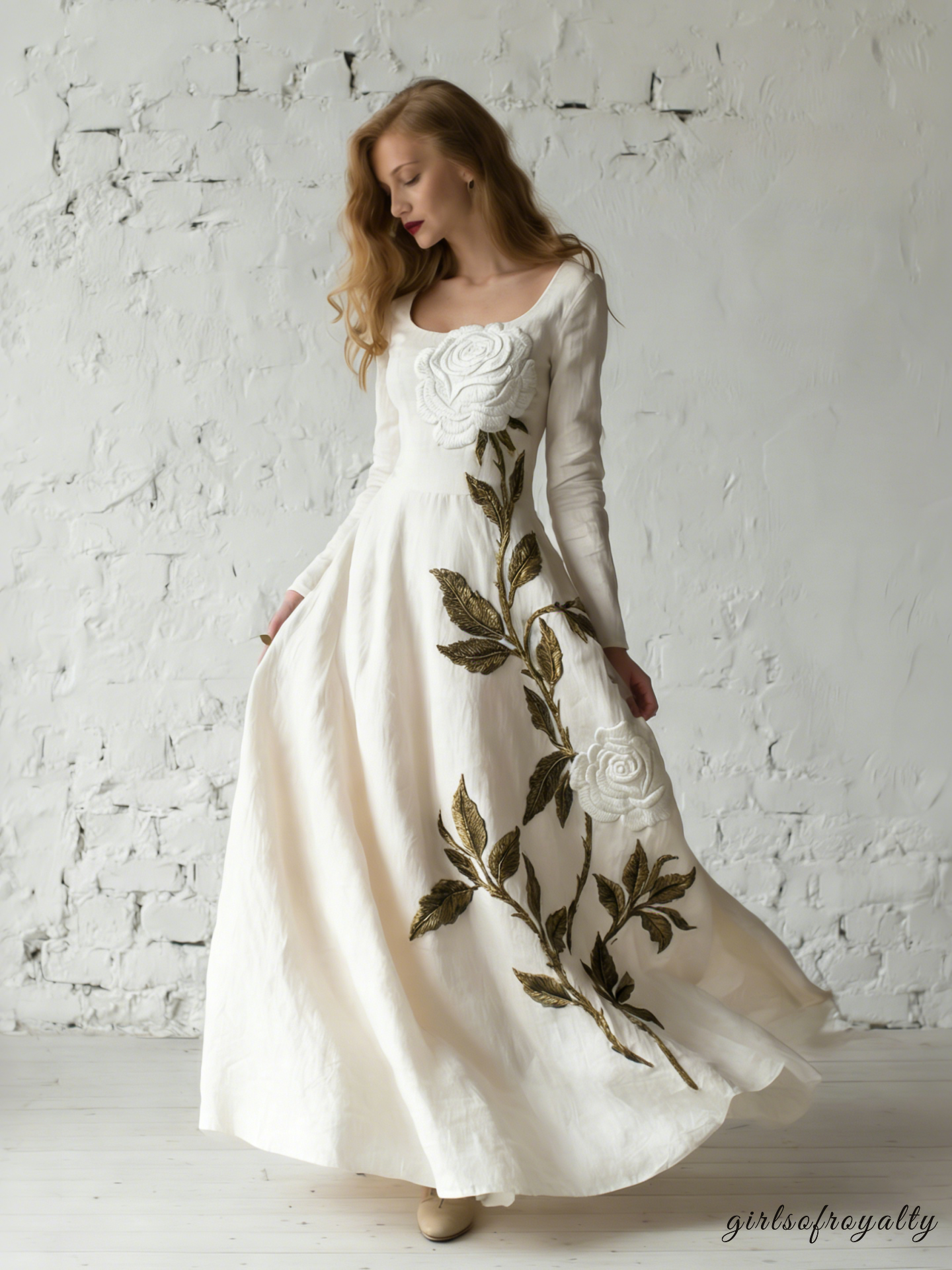 A Vintage Style Dress with Delicate Timeless Details