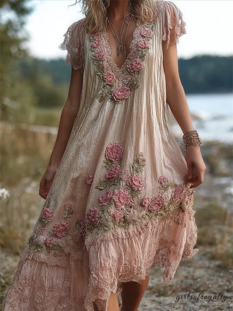 A Vintage Style Dress with Delicate Timeless Details