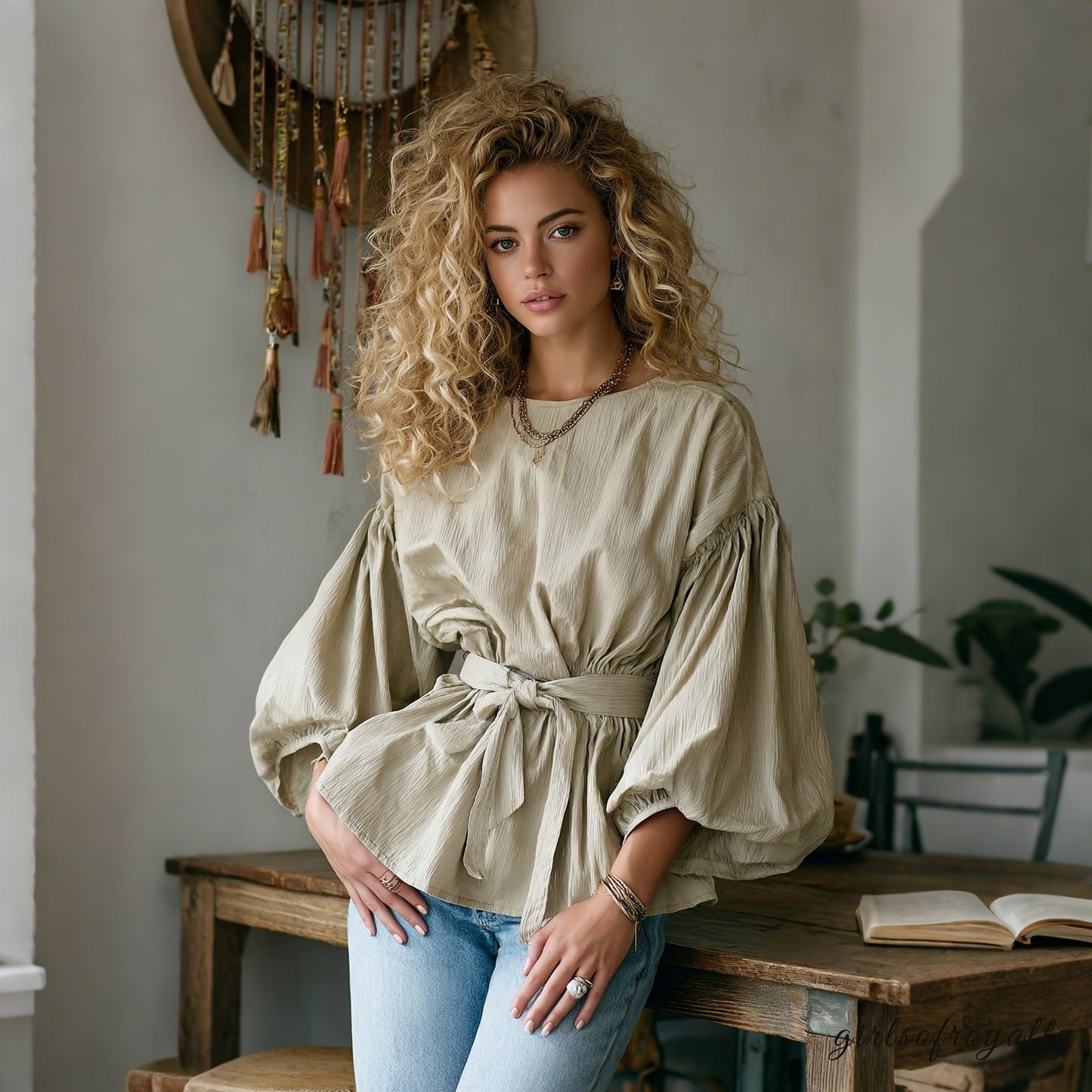 Classic Vintage Top with a Flattering Fit