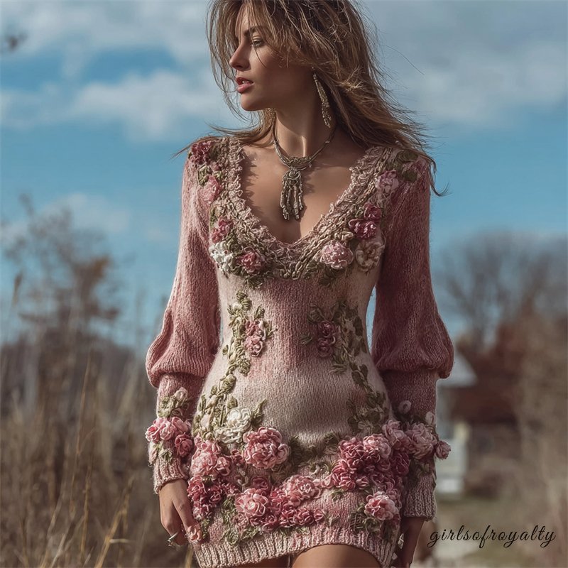 A Vintage Style Sweater with Delicate Timeless Details