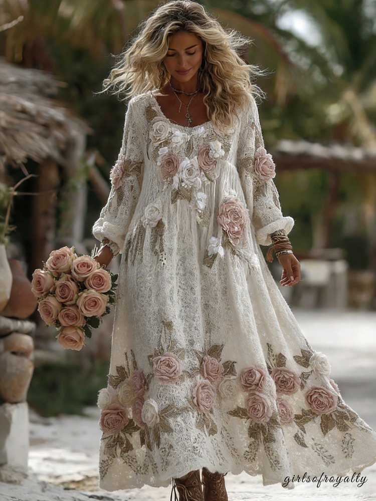 A Vintage Style Dress with Delicate Timeless Details