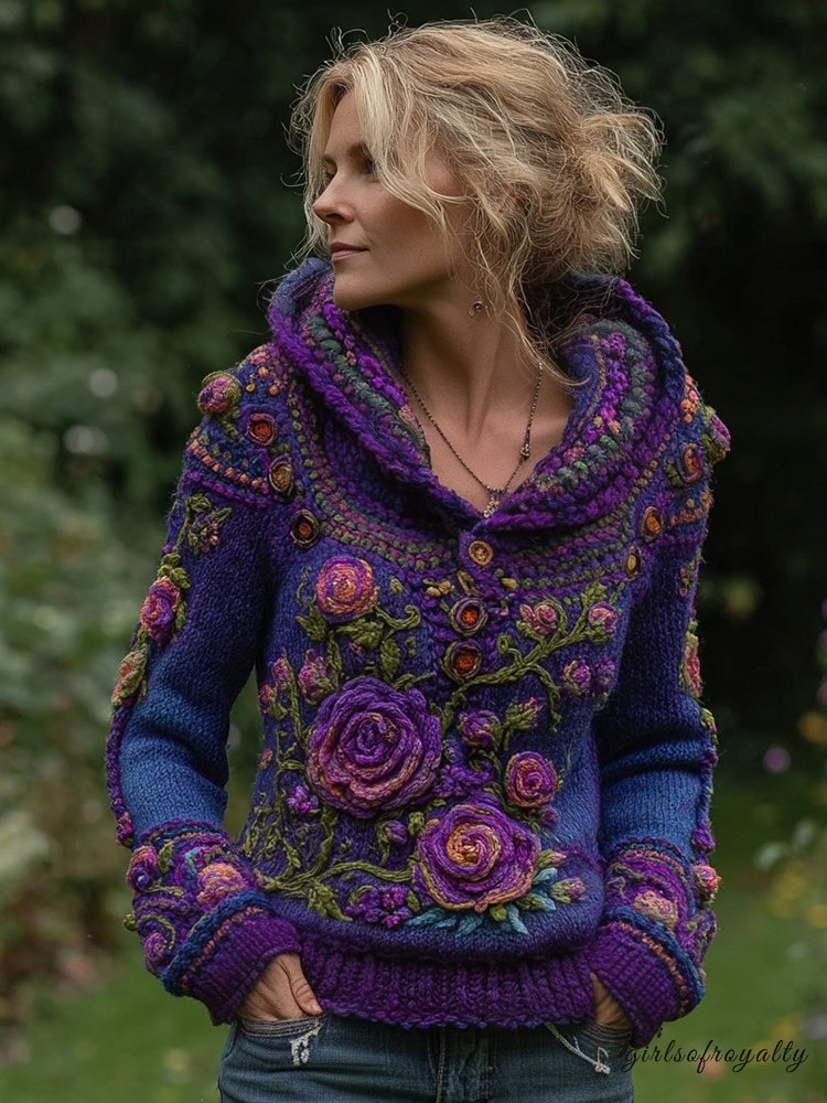 A Vintage Style Sweater with Delicate Timeless Details