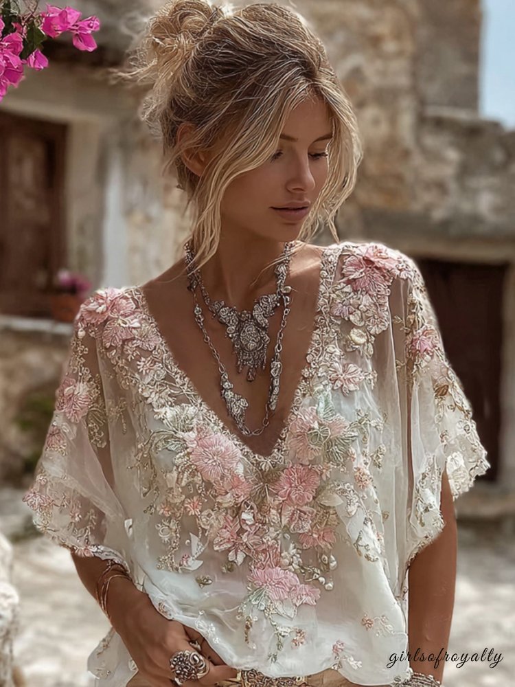 A Vintage Style T-Shirt with Delicate Timeless Details