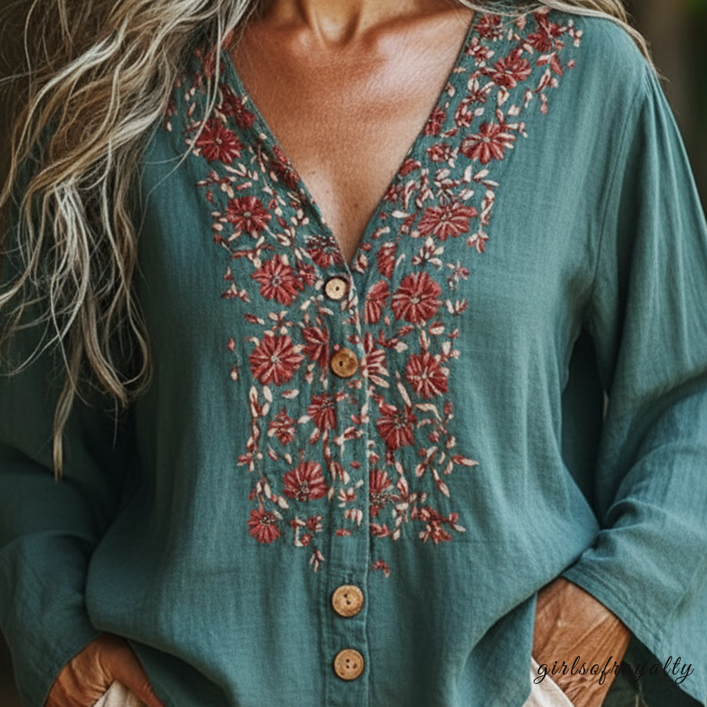 Vintage Inspired Blouse with a Contemporary Edge