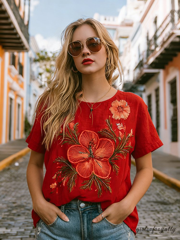 A Vintage Style T-Shirt with Delicate Timeless Details