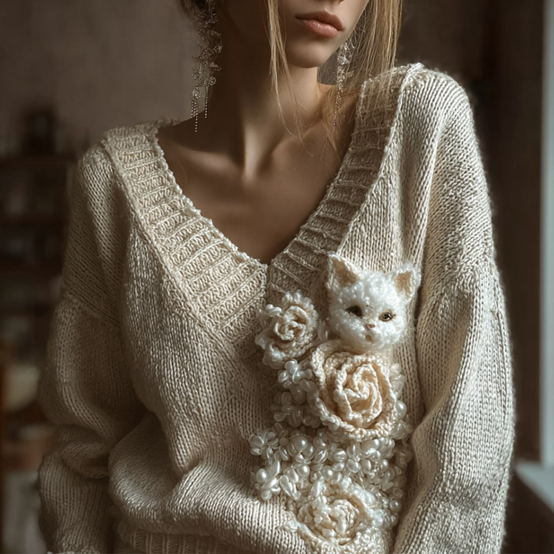 Gracefully Designed Sweater