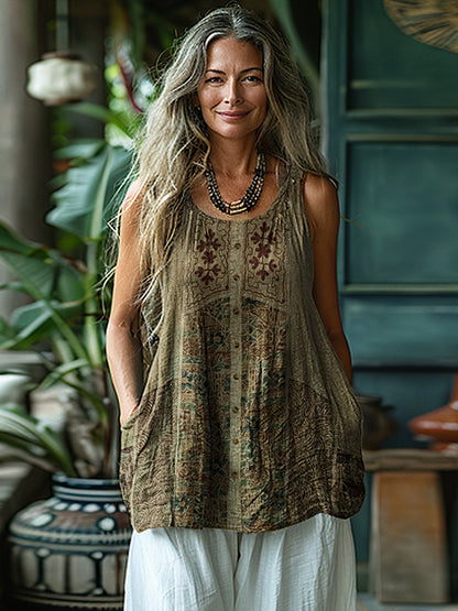 Timeless Vintage Style Top