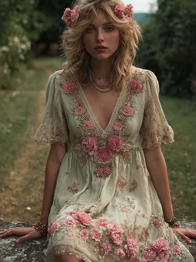 A Vintage Style Dress with Delicate Timeless Details
