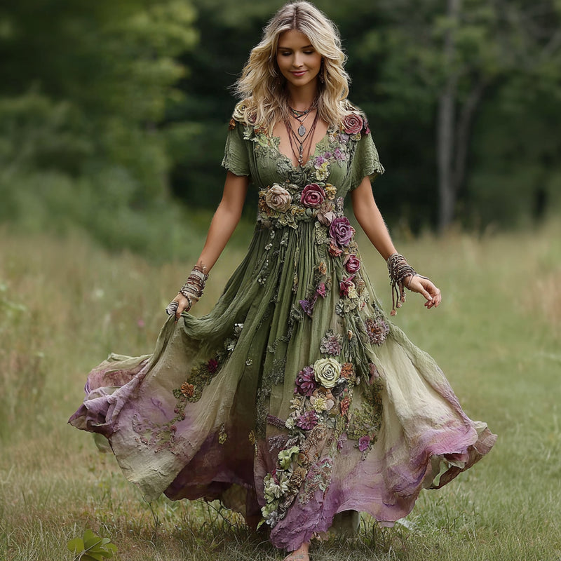 A Vintage Style Dress with Delicate Timeless Details