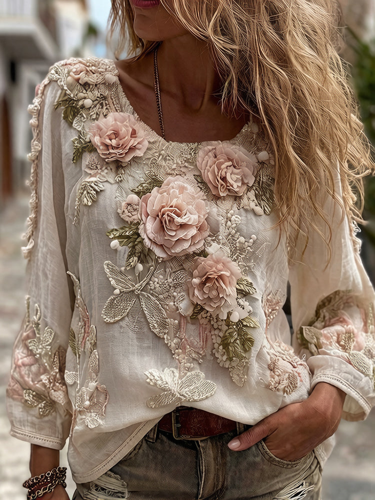 Timeless Vintage Style Top