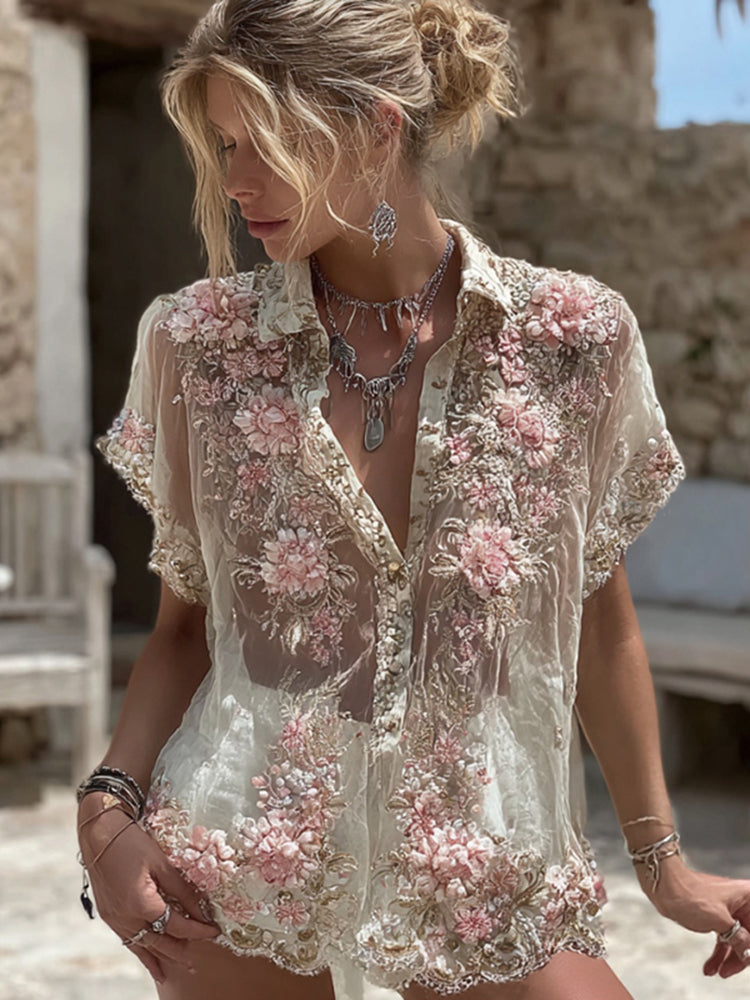 A Vintage Style Shirt with Delicate Timeless Details