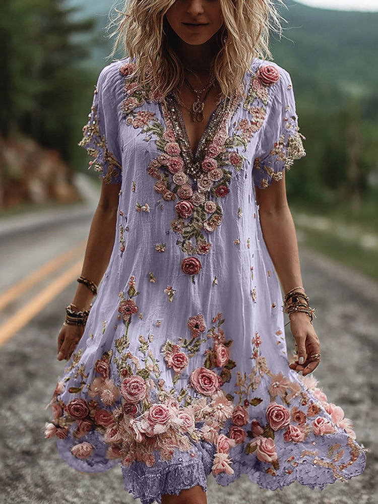 A Vintage Style Dress with Delicate Timeless Details