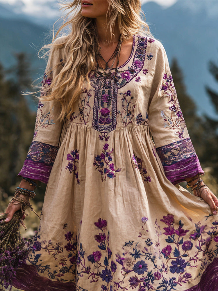 A Vintage Style Dress with Delicate Timeless Details