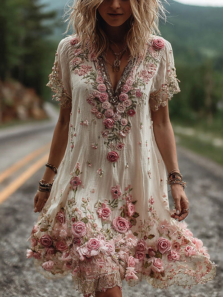 A Vintage Style Dress with Delicate Timeless Details
