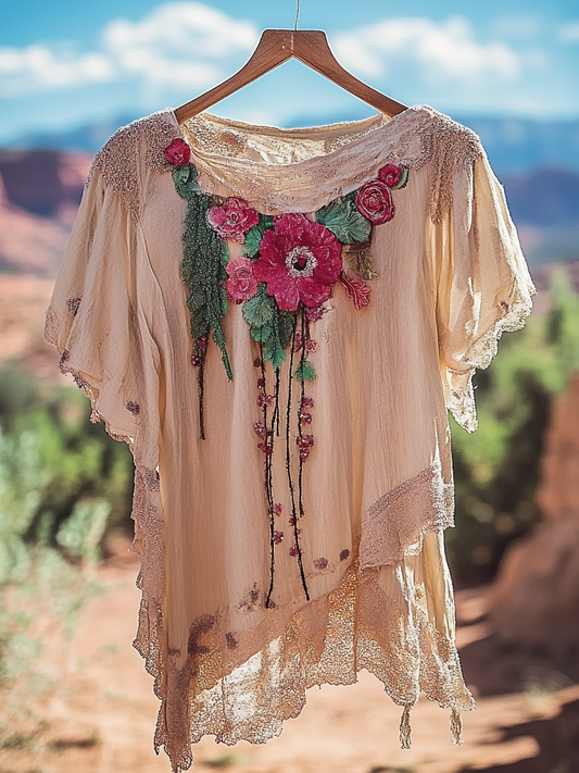 Timeless Vintage Style Top
