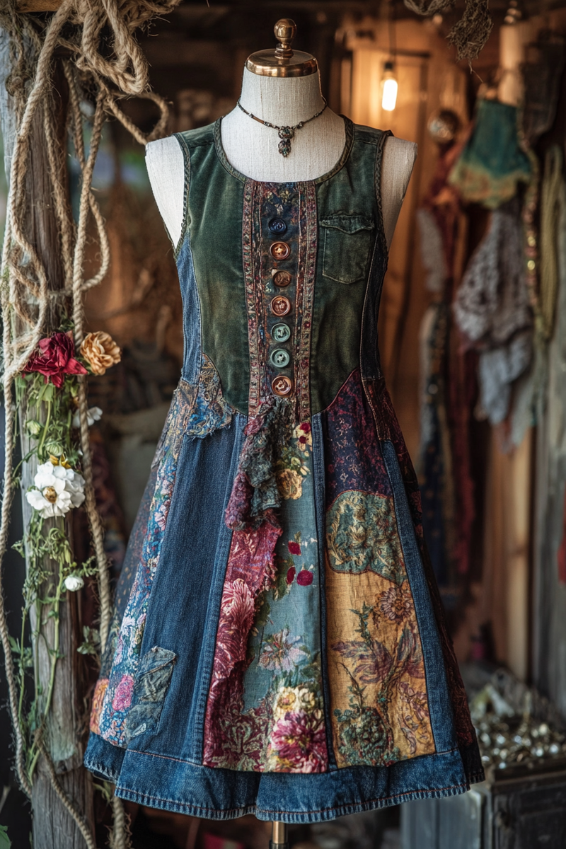 Classic Vintage Dress with a Flattering Fit