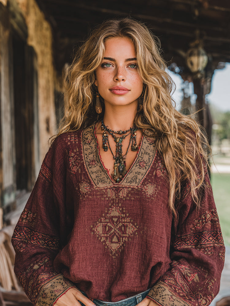 Timeless Vintage Style Top