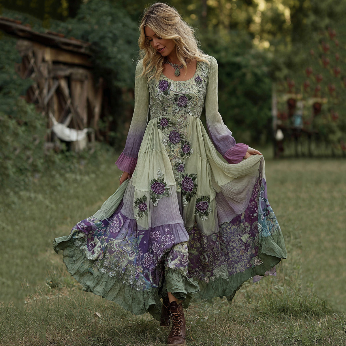 Purple green
