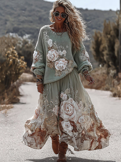 Vintage Inspired Sweater with a Contemporary Edge