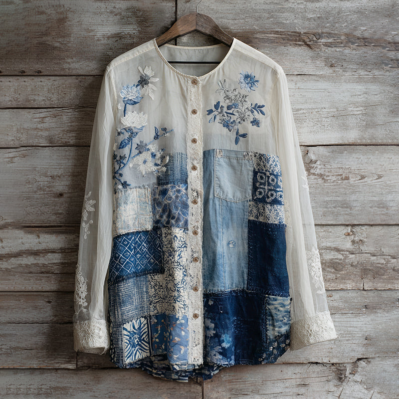 Blue white