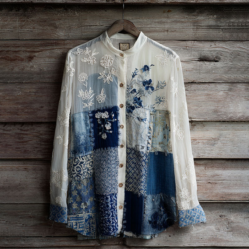 Blue white