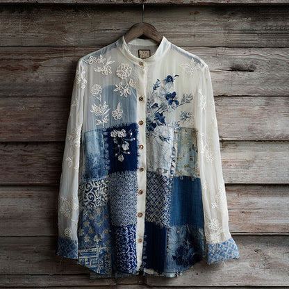 Blue white