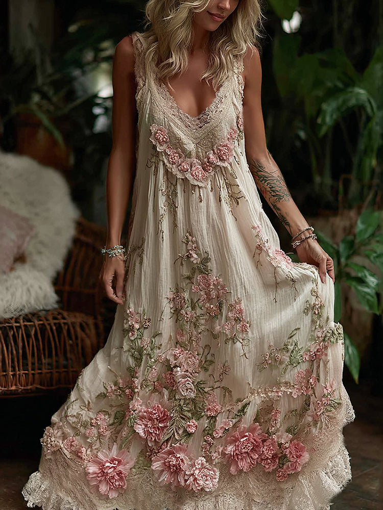 A Vintage Style Dress with Delicate Timeless Details