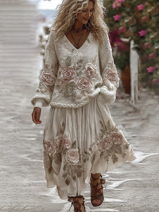 Classic Vintage Sweater with a Flattering Fit