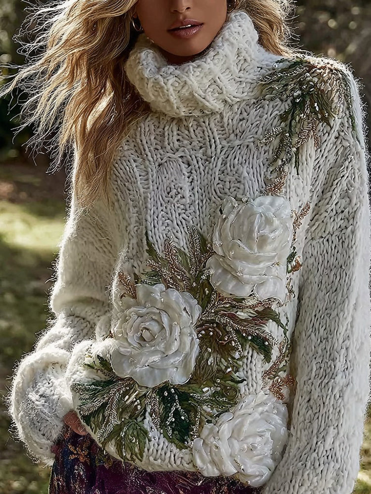 Vintage Inspired Sweater with a Contemporary Edge