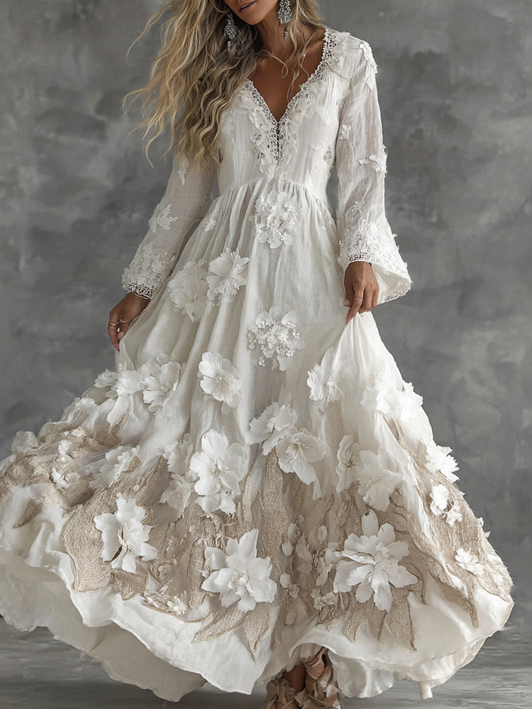 A Vintage Style Dress with Delicate Timeless Details