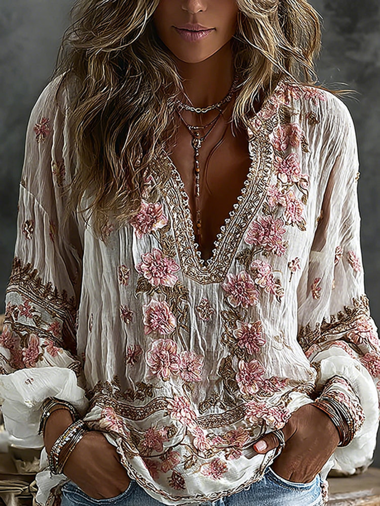 Timeless Vintage Style Top
