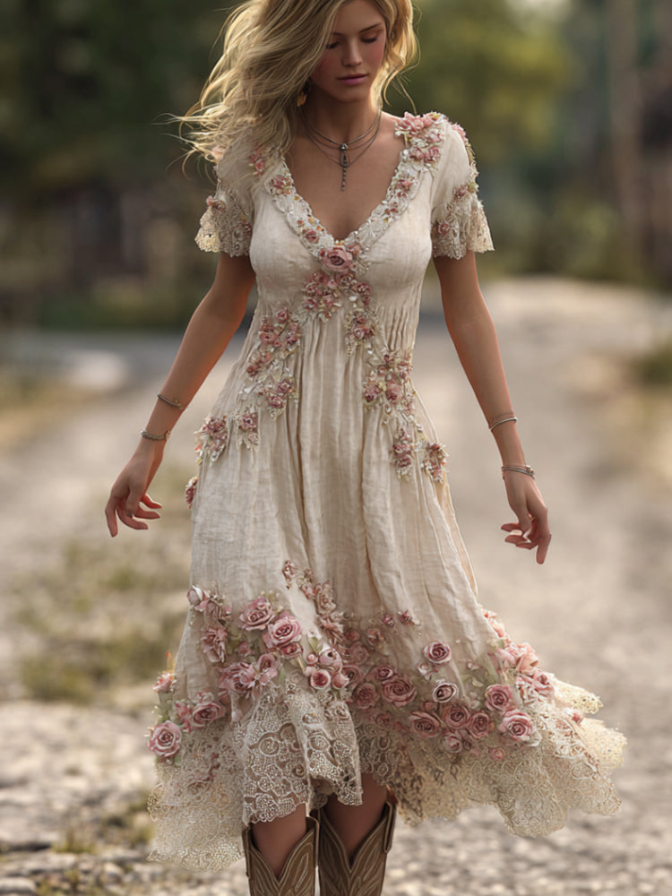 Classic Vintage Dress with a Flattering Fit