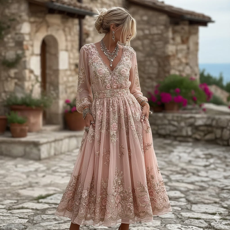 Classic Vintage Dress with a Flattering Fit