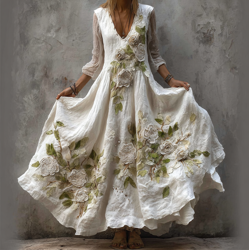 A Vintage Style Dress with Delicate Timeless Details
