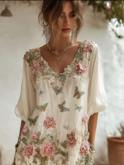 A Vintage Style Dress with Delicate Timeless Details