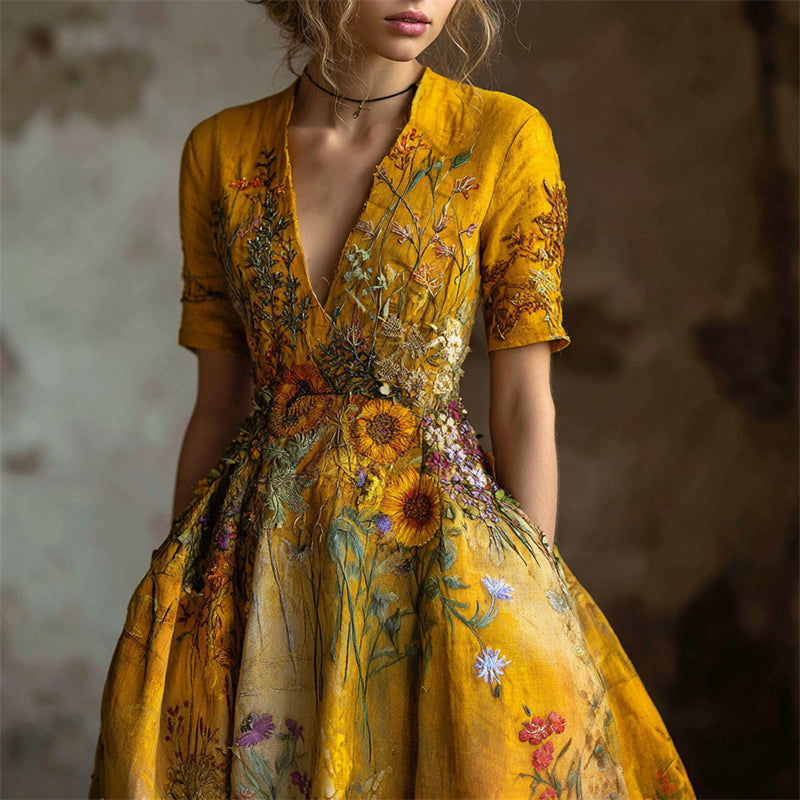 A Vintage Style Dress with Delicate Timeless Details