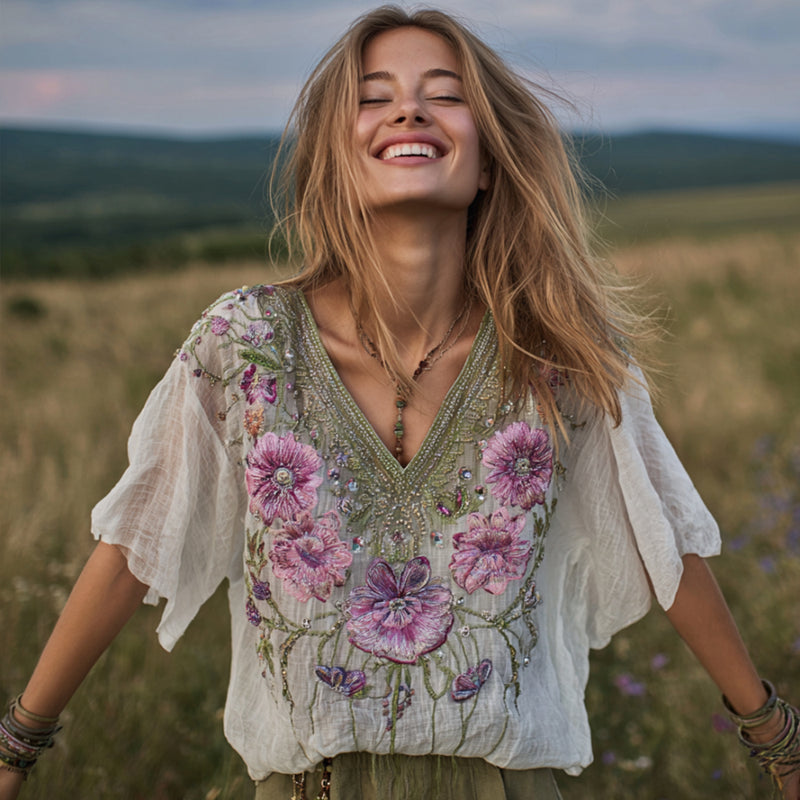 Timeless Vintage Style Top