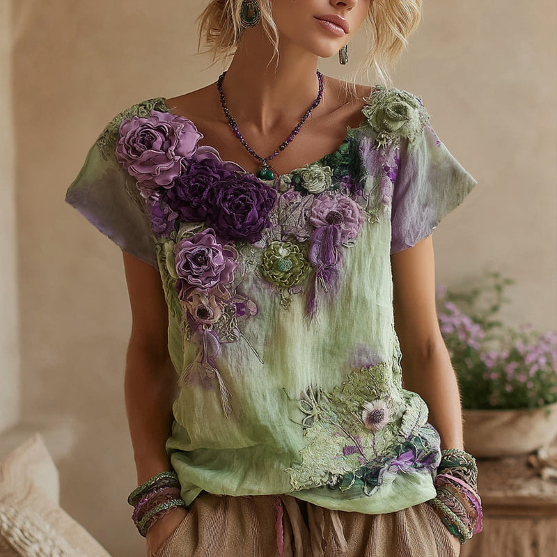 A Vintage Style T-Shirt with Delicate Timeless Details