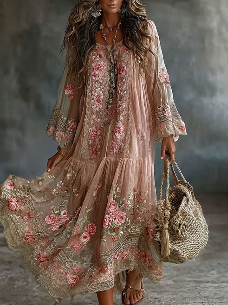 A Vintage Style Dress with Delicate Timeless Details