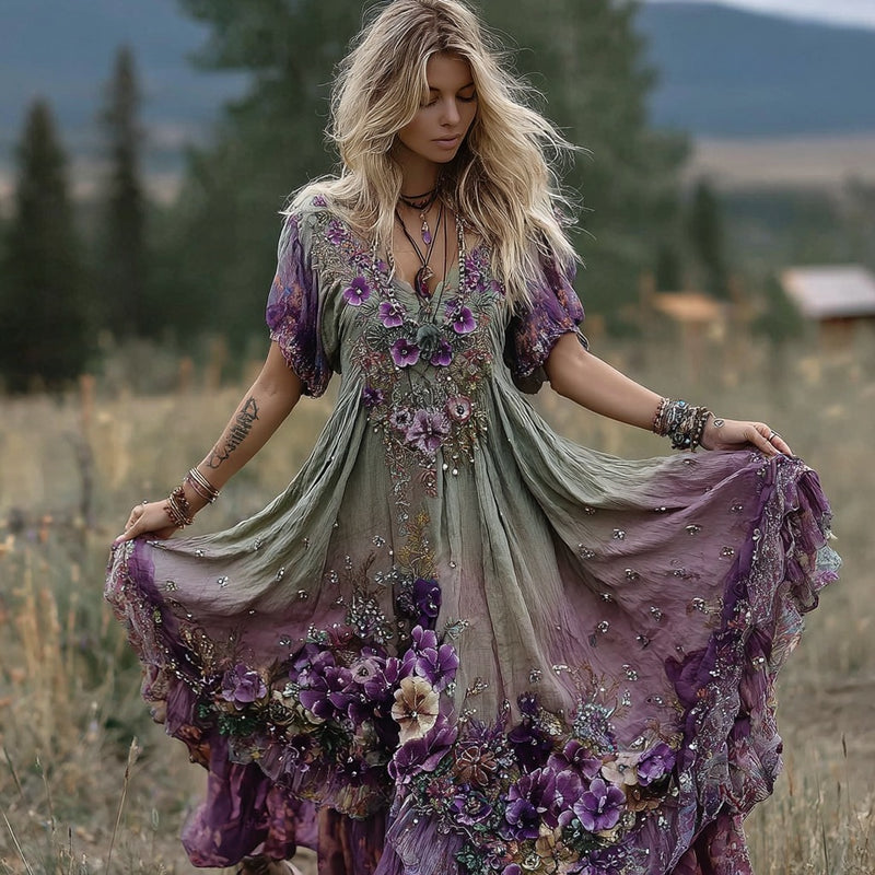 A Vintage Style Dress with Delicate Timeless Details
