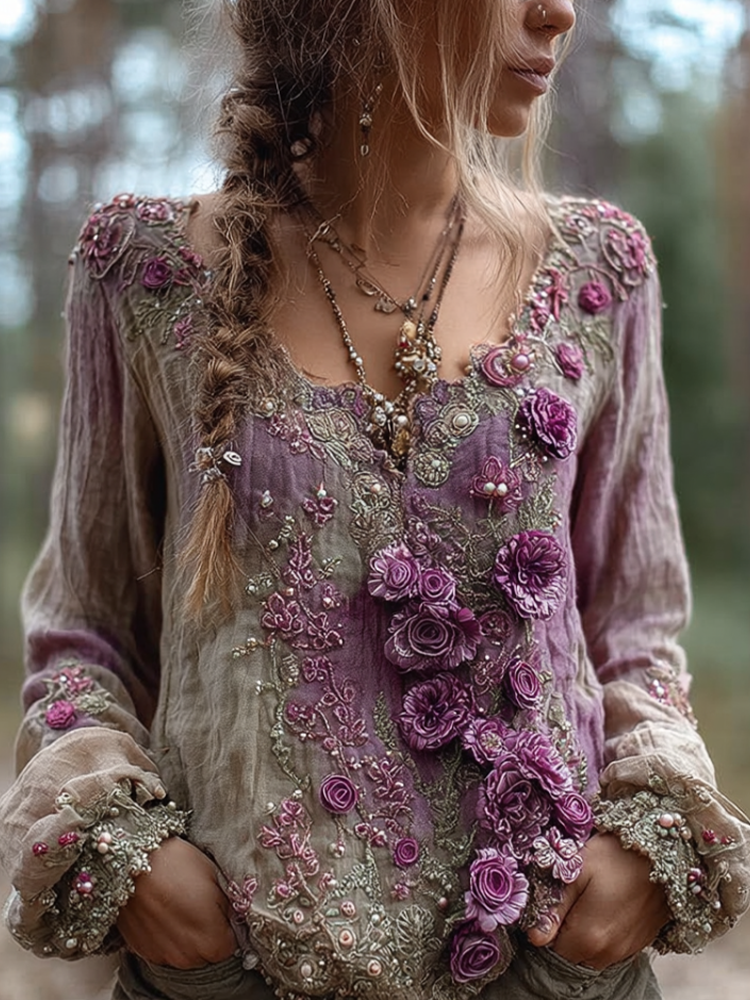 Timeless Vintage Style Top