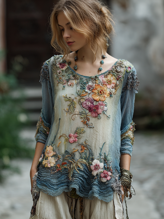 A Vintage Style Shirt with Delicate Timeless Details