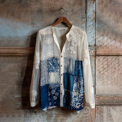 Blue white