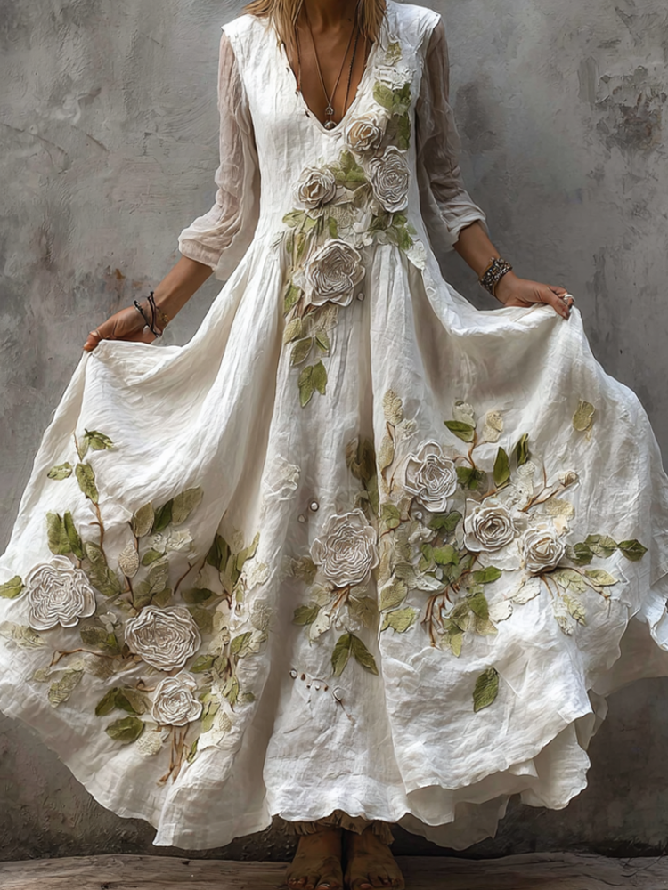 A Vintage Style Dress with Delicate Timeless Details